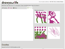 Tablet Screenshot of drawyourlife.com
